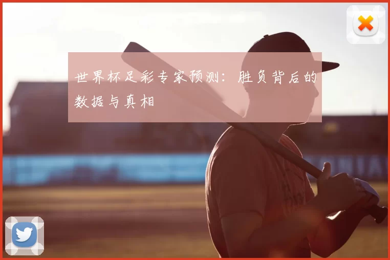 世界杯足彩专家预测：胜负背后的数据与真相