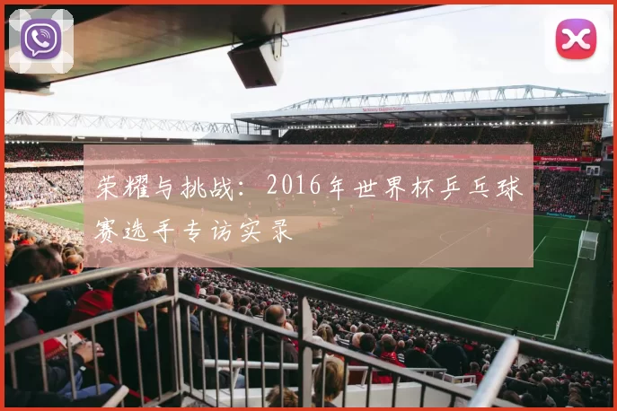 荣耀与挑战:2016年世界杯乒乓球赛选手专访实录