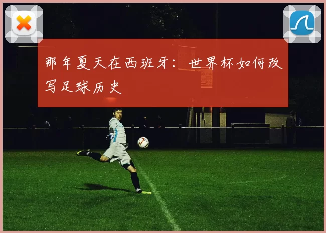 那年夏天在西班牙:世界杯如何改写足球历史